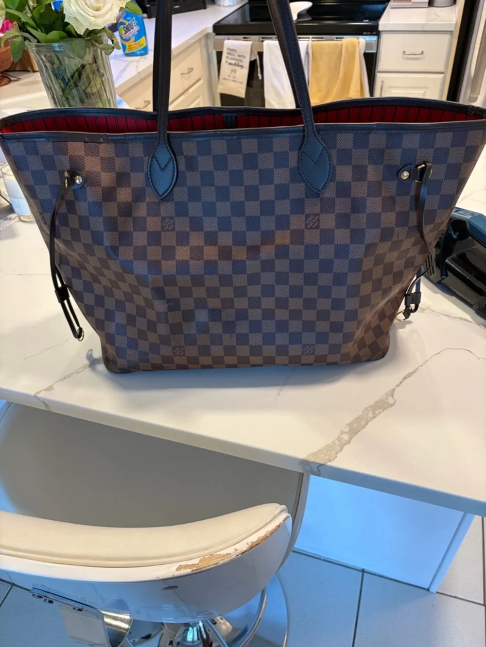 Louis Vuitton Brown Damier Ebene Tote